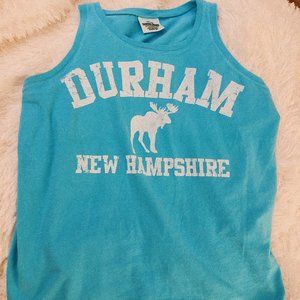 UNH Durham New Hampshire Blue Comfort Colors Tank